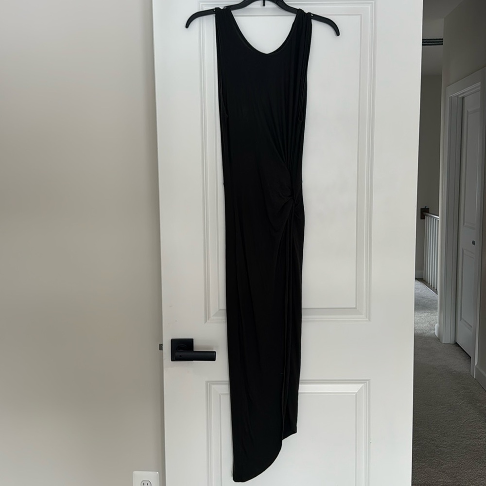 ASTR side twist high slit body on midi